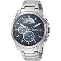 Tommy Hilfiger Decker Quartz Blue Dial Silver Steel Strap Watch for Men - 1791348