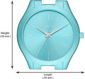 Michael Kors Slim Runway Blue Dial Blue Steel Strap Watch For Women - MK4525