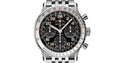 Breitling Navitimer B02 Chronograph 41 Cosmute Black Dial Silver Steel Strap Watch for Men - PB02301A1B1A1