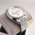 Michael Kors Whitney Chronograph Crystals Silver Dial Silver Steel Strap Watch For Women - MK6728