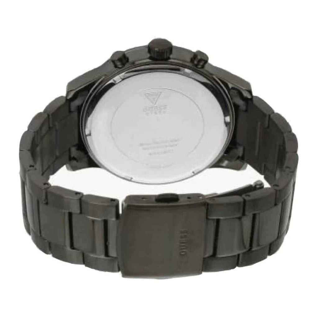 Guess Atlas Quartz Grey Dial Grey Steel Strap Watch For Men - W0668G2