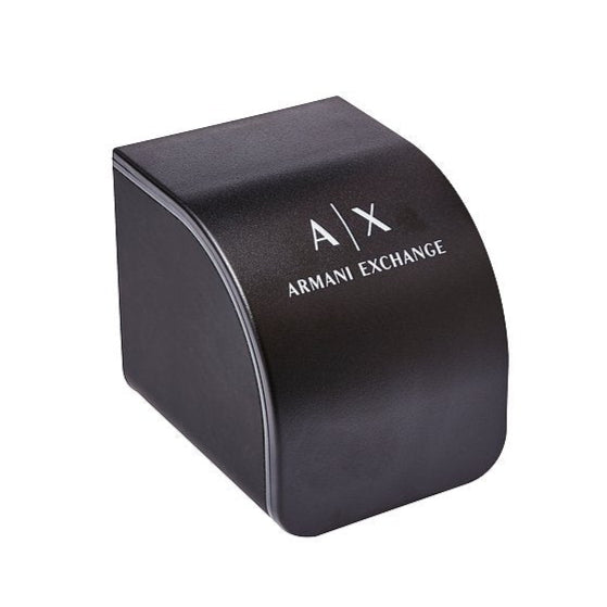 Armani Exchange Hampton Black Dial Black Steel Strap Watch For Men - AX2407