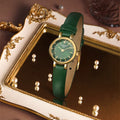 Tissot Lovely Round Mother of Pearl Green Dial Green Leather Strap Watch for Women - T140.009.36.091.00