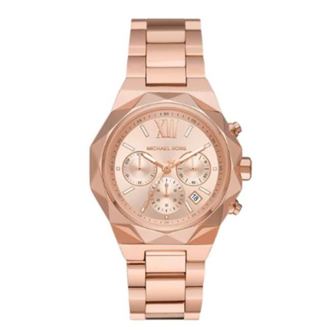 Michael Kors Raquel Analog Rose Gold Dial Rose Gold Steel Strap Watch For Women - MK4688