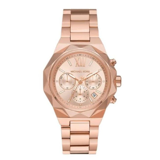 Michael Kors Raquel Analog Rose Gold Dial Rose Gold Steel Strap Watch For Women - MK4688