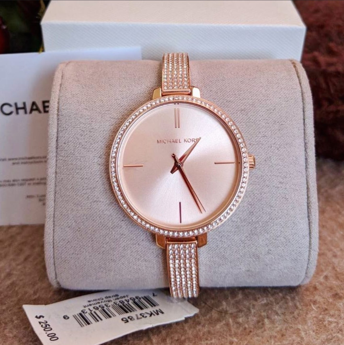 Michael Kors Jaryn Quartz Rose Gold Dial Rose Gold Steel Strap Watch For Women - MK3785