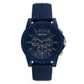 Armani Exchange Outerbanks Chronograph Blue Dial Blue Silicone Strap Watch For Men - AX7128