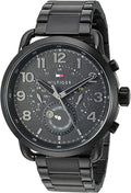 Tommy Hilfiger Briggs Black Dial Black Steel Strap Watch for Men  - 1791423