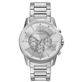 Armani Exchange Outerbanks Chronograph Silver Dial Silver Steel Strap Watch For Men - AX7141