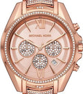 Michael Kors Whitney Chronograph Rose Gold Dial Rose Gold Steel Strap Watch For Women - MK6730