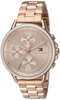 Tommy Hilfiger Carly Rose Gold Dial Rose Gold Stainless Steel Strap Watch for Women - 1781788