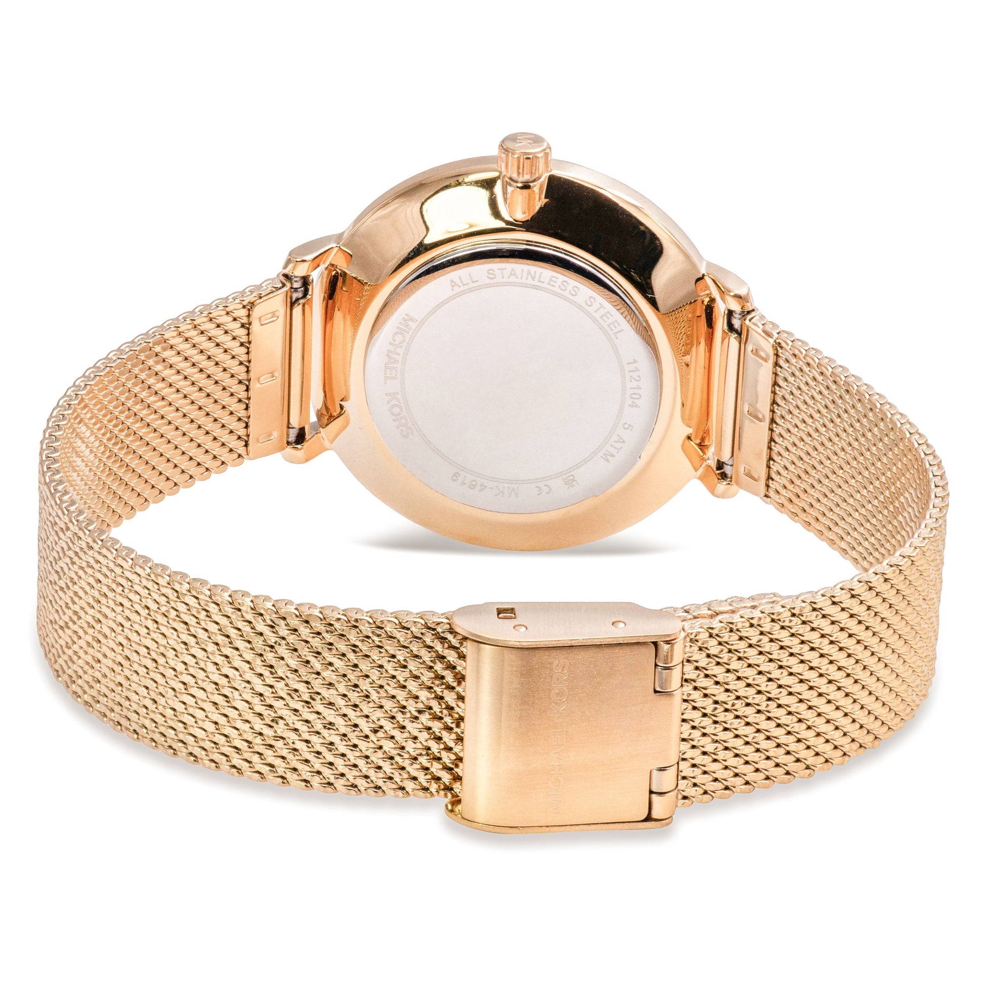 Michael Kors Pyper Quartz White Dial Gold Mesh Bracelet Watch For Women - MK4619