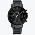 Tommy Hilfiger Daniel Black Dial Black Steel Strap Watch for Men - 1710383