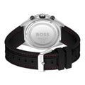 Hugo Boss Energy Chronograph Black Dial Black Silicon Strap Watch For Men - 1513969