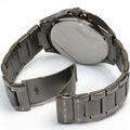 Armani Exchange Hampton Chronograph Grey Dial Grey Steel Strap Watch For Men - AX2135