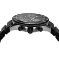 Emporio Armani Diver Chronograph Black Dial Black Silicon Strap Watch For Men - AR11515