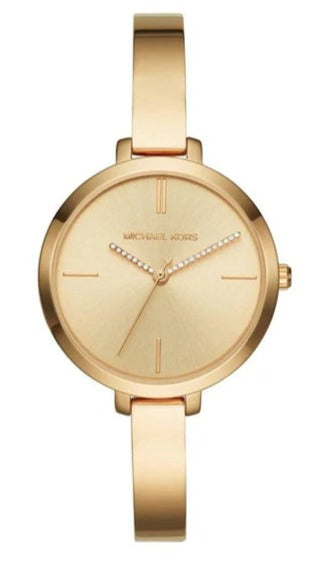 Michael Kors Jaryn Quartz Gold Dial Gold Steel Strap Watch For Women - MK3734