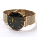 Hugo Boss Horizon Quartz Black Dial Gold Mesh Bracelet Watch For Men - 1513735