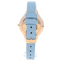 Emporio Armani Aurora Quartz Mother of Pearl White Dial Blue Leather Strap Watch For Women - AR11109