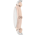 Emporio Armani Gianni T Bar Pink Dial Two Tone Steel Strap Watch For Women - AR11223