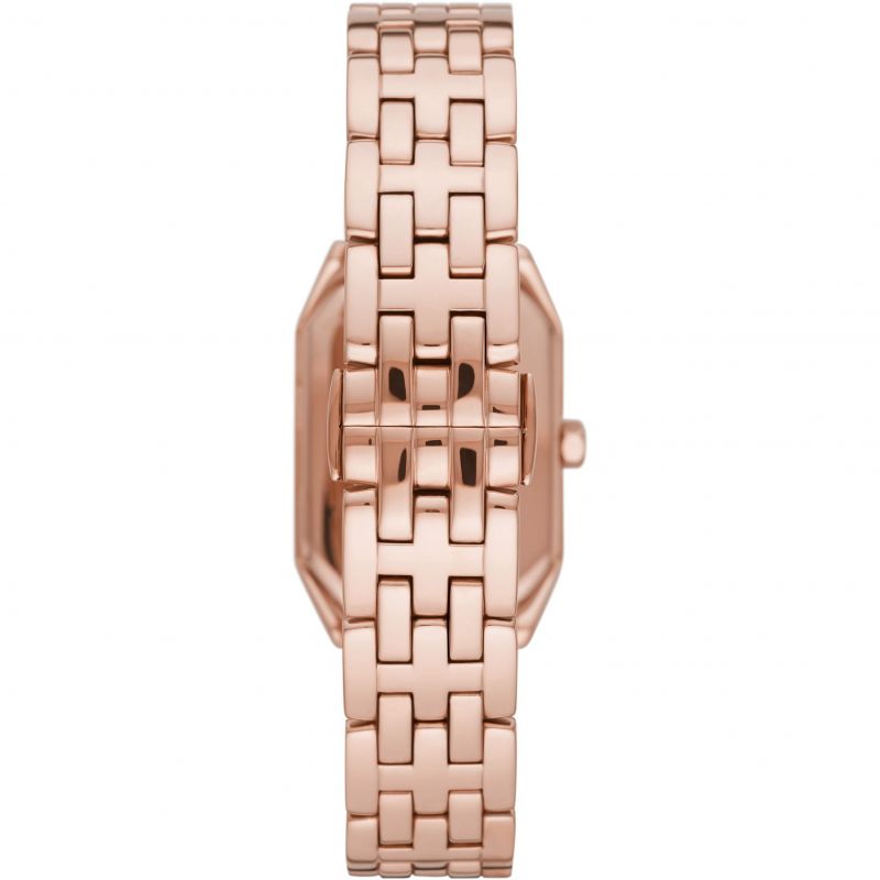 Emporio Armani Gioia Quartz Mother of Pearl Dial Rose Gold Steel Strap Watch For Women - AR11389