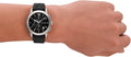 Emporio Armani Paolo Chronograph Black Dial Black Leather Strap Watch For Men - AR11530