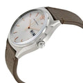 Emporio Armani Dress Quartz White Dial Brown Leather Strap Watch For Men - AR1999