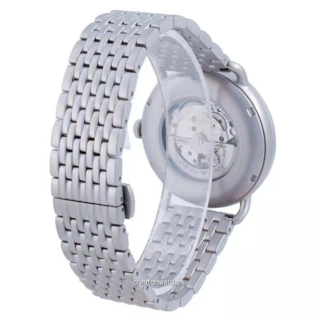 Emporio Armani Aviator Multifunction Blue Dial Silver Mesh Bracelet Watch For Men - AR60024