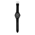 Armani Exchange Outerbanks Chronograph Black Dial Black Silicone Strap Watch For Men - AX1326