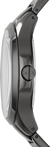 Armani Exchange Hampton Chronograph Grey Dial Grey Steel Strap Watch For Men - AX2194