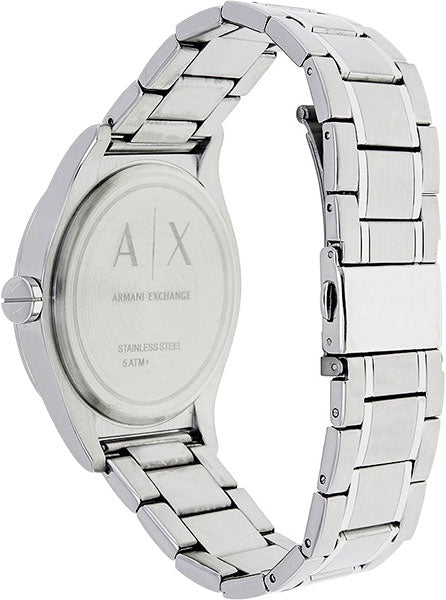 Armani Exchange Nico Analog Black Dial Silver Steel Strap Watch For Men - AX2320