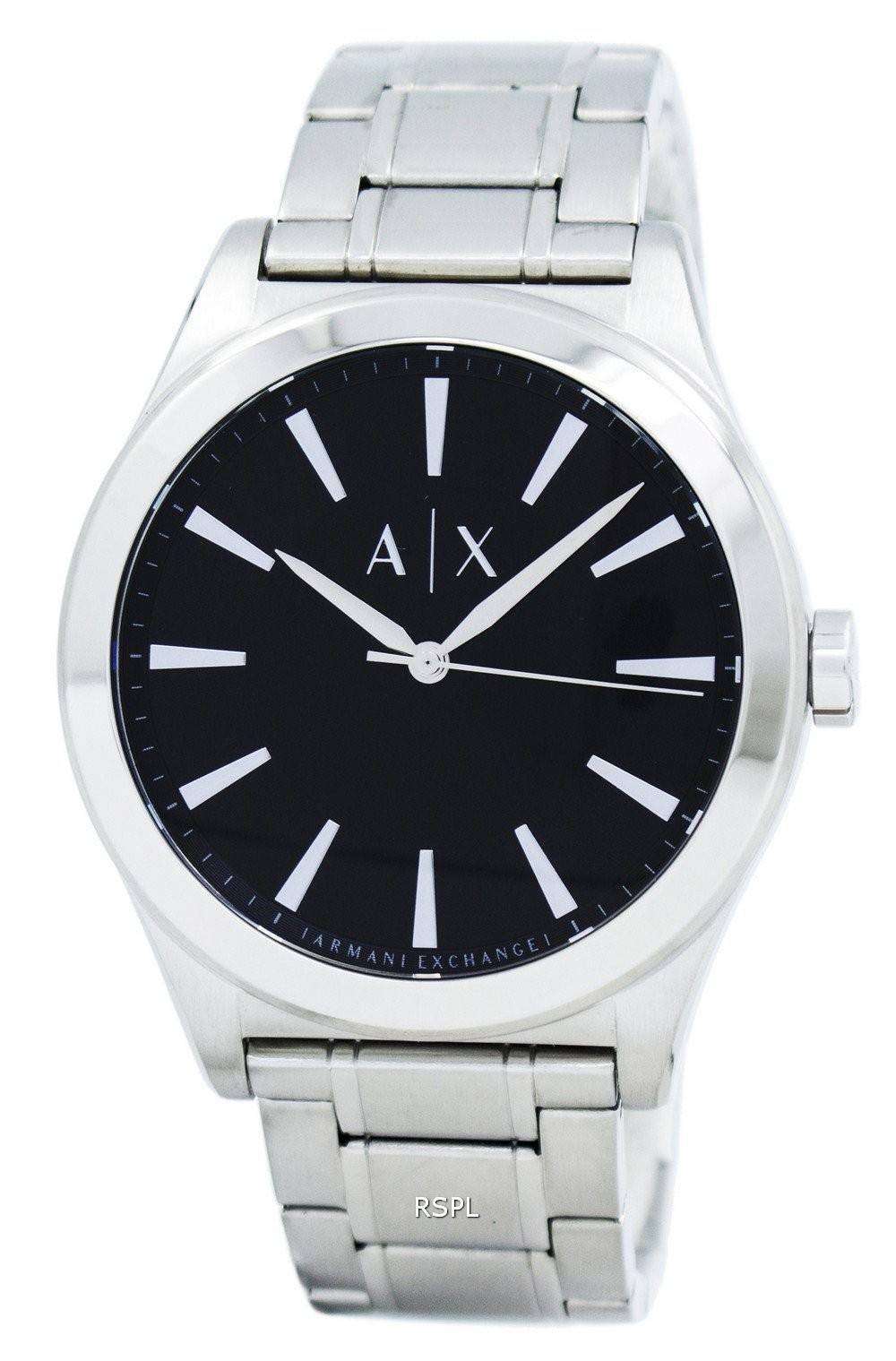 Armani Exchange Nico Analog Black Dial Silver Steel Strap Watch For Men - AX2320