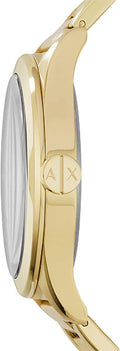 Armani Exchange Nico Analog Black Dial Gold Steel Strap Watch For Men - AX2328