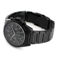 Armani Exchange Drexler Chronograph Black Dial Black Steel Strap Watch For Men - AX2601