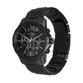 Armani Exchange Drexler Chronograph Black Dial Black Steel Strap Watch For Men - AX2639