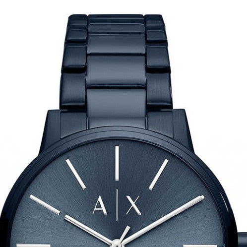 Armani Exchange Cayde Analog Blue Dial Blue Steel Strap Watch For Men - AX2702