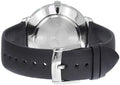 Emporio Armani Modern Slim Quartz Grey Dial Black Leather Strap Watch For Men - AR11162