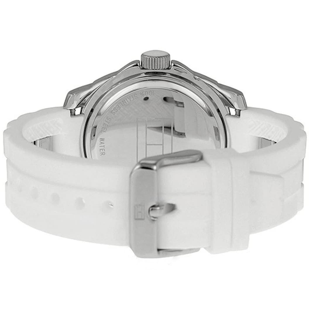 Tommy Hilfiger K2 White Dial White Rubber Strap Watch for Women - 1781306