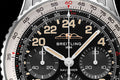 Breitling Navitimer B02 Chronograph 41 Cosmute Black Dial Silver Steel Strap Watch for Men - PB02301A1B1A1