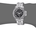 Bulova Crystal Collection Chronograph Black Dial Two Tone Steel Strap Watch for Men - 96C126