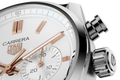 Tag Heuer Carrera Chronograph White Dial Brown Leather Strap Watch for Men - CBN2013.FC6483