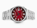 Citizen Tsuyosa Automatic Red Dial Silver Steel Strap Watch For Men - NJ0150-56W