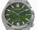 Citizen Tsuyosa Camouflage Green Dial Silver Steel Strap Watch For Men - NJ0159-86X