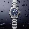 Tag Heuer Aquaracer Blue Dial Silver Steel Strap Watch for Women - WBD131D.BA0748