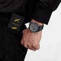 Armani Exchange Outerbanks Chronograph Grey Dial Grey Silicone Strap Watch For Men - AX7123