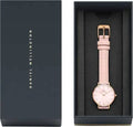 Daniel Wellington Petite Rouge Pink Dial Pink Leather Strap Watch For Women - DW00100511