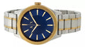 Armani Exchange Nico Quartz Blue Dial Two Tone Steel Strap Watch For Men - AX2332