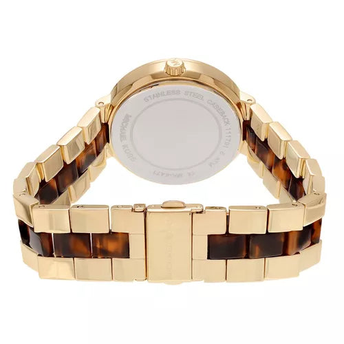 Michael Kors Garner Multifunction Gold Dial Two Tone Steel Strap Watch For Women - MK6471