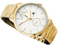 Tommy Hilfiger Hunter White Dial Gold Stainless Steel Strap Watch for Men - 1791609