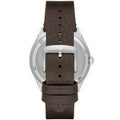 Emporio Armani Dress Quartz White Dial Brown Leather Strap Watch For Men - AR1999